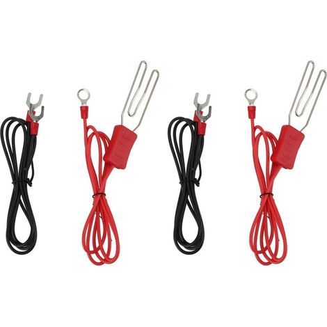 Confezione da 2 connettori per nastro isolante per recinzioni per bestiame, kit di connettori a gancio in acciaio inossidabile, raccordo terminale M8, collega e fissa la recinzione. (1/4)