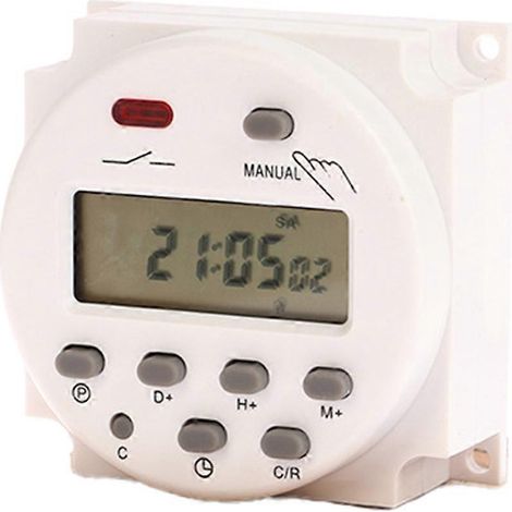 Minuterie programmable numérique LCD 220 V CN101A, relais de minuterie CN101 (1/5)