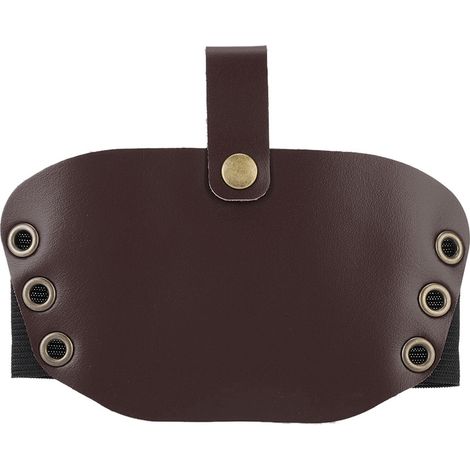 Protection de sélecteur de vitesse pour chaussures et bottes de moto en matériau PU de haute qualité (marron)