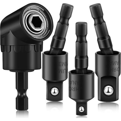Adaptateur de prise d'impact de 4 pièces Ensemble d'adaptateur de prise d'impact d'angle droit de 90 degrés (1/5)