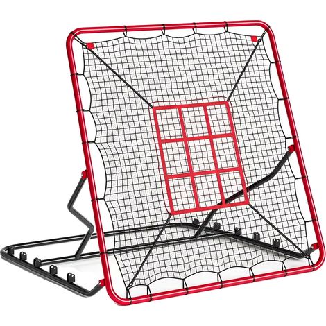 Filet de Rebond de Baseball, Cadre en Fer Rouge, Filet en PE, Dimensions 4 × 4,5 Pieds, Absorption des Chocs Améliorée, Résistant aux UV (1/3)