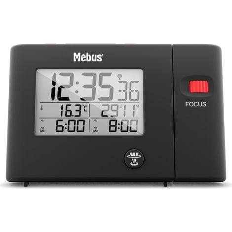 Mebus 25795 Radio Controlled Alarm Clock with Projection Marca (1/5)