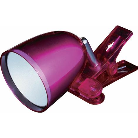 FLEXO LED PINZA MINI 3W 6400K 100º 230V ROSA (1/2)