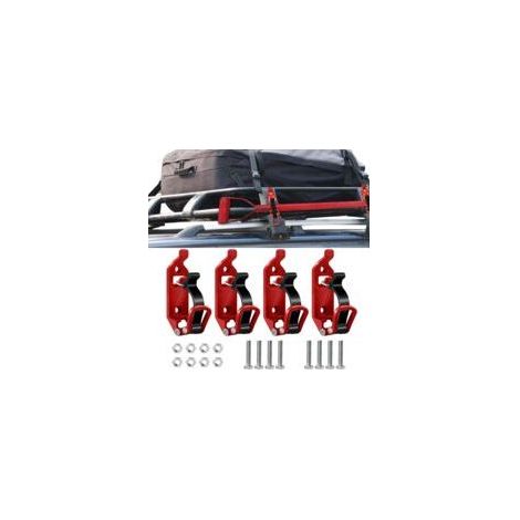 Lot de 4 supports de pelle pour barres de toit, accessoires de toit, porte-bagages de toit, porte-bagages de toit, porte-bagages de toit, porte-bagages de toit, porte-bagages de toit, bateaux, (1/5)
