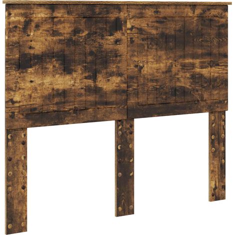 Maison Exclusive - Testiera con testiera Rovere fumé 120 cm Legno multistrato