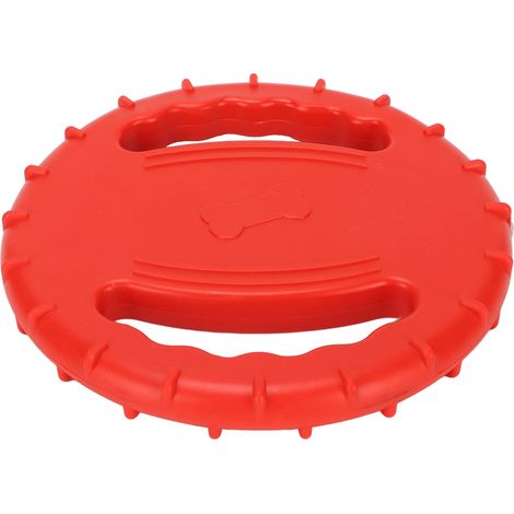 GARRYFIZH Disque volant pour chien, flexible et couineur, à 2 faces creuses, pour l'entraînement des grands chiens