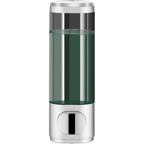 Distributeur Shampoing 1 Chambre, Mural Sans Percer, Argenté Salle Bain Pratique (1/4)