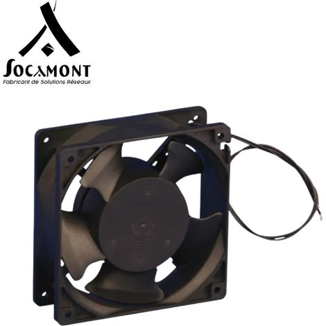 Ventilateur 1U avec prise secteur 220V pour coffrets 19 pouces Ligne 100