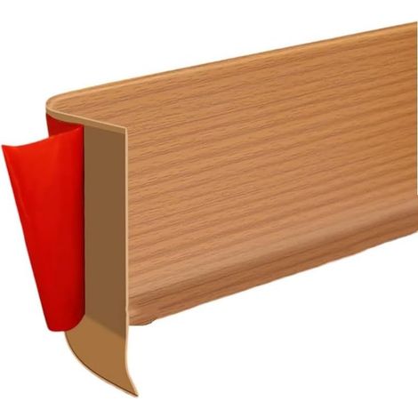 Plinthe étanche en PVC de 5 mètres avec matériau intégré à base de sil (1/5)