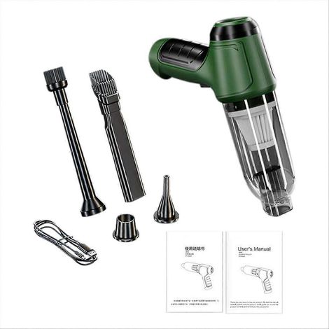 Mini aspirateur de voiture sans fil portable (vert) (1/5)