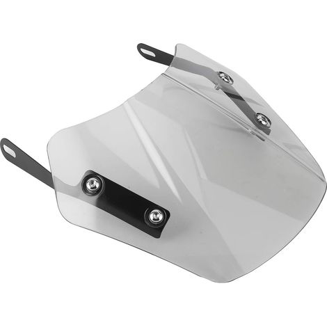 Pare-brise de Moto, Pièces de Moto Pare-brise de Vélo avec Support de Montage Écran de Déflecteur de Vent de de Universel pour Montage de de 5 à 7 Pouces (GRAY) (1/5)