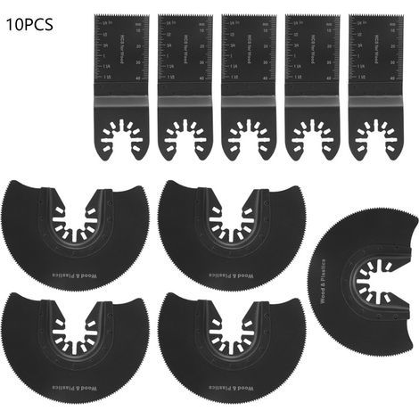 Kit de 10 lames de scie oscillantes multifonctions pour outils électriques (1/5)