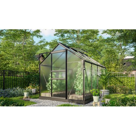 Vitavia Gewächshaus "Marley" inkl. Ready2Grow Zubehör-Set, schwarz, 5 m², 6 mm HKP (1/3)