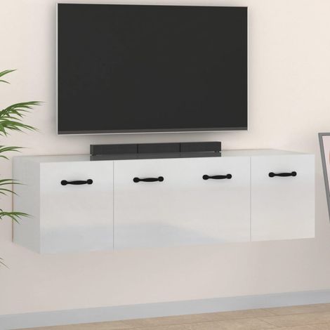 Armarios pared 2 uds contrachapada blanco brillo 80x36,5x35 cm vidaXL (1/5)