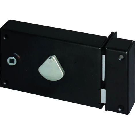 Serrure en applique horizontale Devismes - Noir - Droite