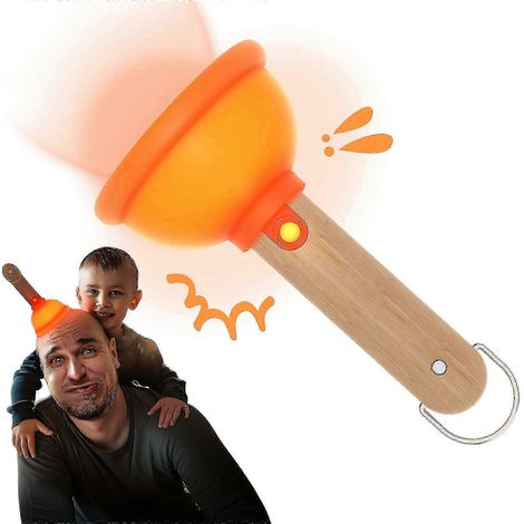 Lámpara de noche con forma de desatascador para niños, divertida lámpara de noche de silicona para guardería, lámpara de mesa recargable, lámpara de mesilla de noche, decoración de Halloween. (1/5)