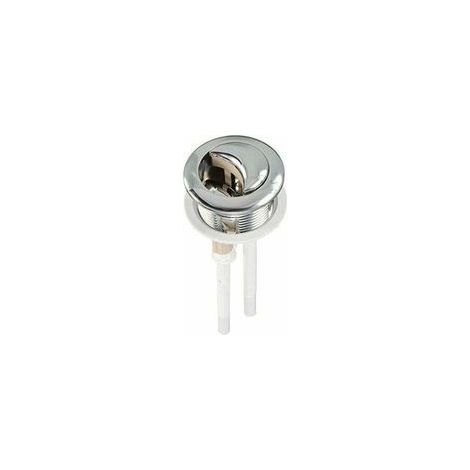 Double bouton de 38 mm pour la chasse d'eau des toilettes Pompes haute pression chromées Accessoires de toilette Outils inclus (1/5)
