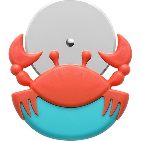 CCYKXA Creative Crab Pizza Wheel, Pizza Wheels, Original Pizza Wheel, Stainless Steel and Plastic Pizza Knife, Pizza Cutting Disc, Ideal Decoration and Creative Gift, Pizza Cutter (1/5)