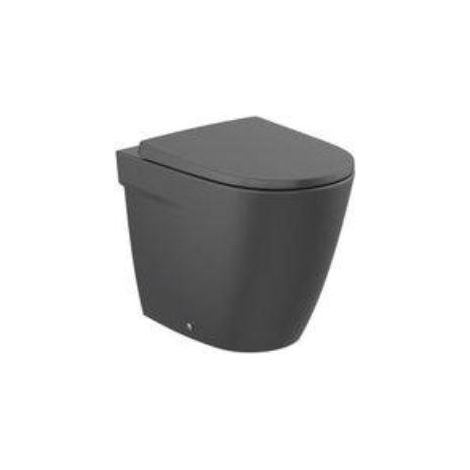 TAZA RIMLESS PARA TANQUE ALTO/EMPOTRADO ONA 420MM SIN ASIENTO NEGRO MATE