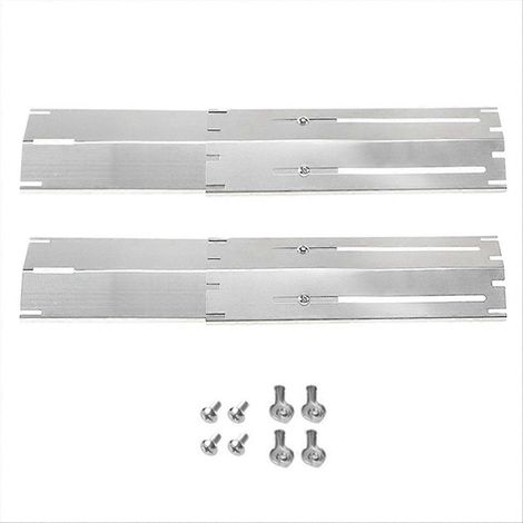 Réglable acier inoxydable chaleur assiette barbecue gaz gril 2 pièces (1/5)