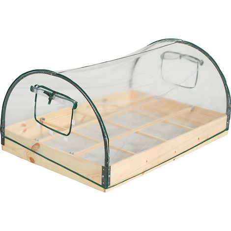 [JAMAIS UTILISÉ] Mini hangar isolé Jardin de fleurs Pépinière Toit vert Pot de plantation Garder au chaud Maison de fleurs Petite maison chauffante Serre Treillis de jardinage，12177.240CM (1/5)