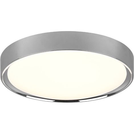 Plafoniera Rotonda Clarimo Led Dimmerabile Cromo IP44 Ø33 cm Trio Lighting
