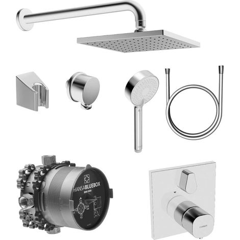 Hansa Bluebox - Set doccia termostatico, 3 getti, cromo 89950000 (1/3)