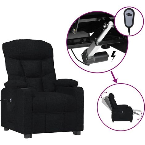 Maison Exclusive - Relaxsessel Elektrisch Schwarz Stoff (1/5)