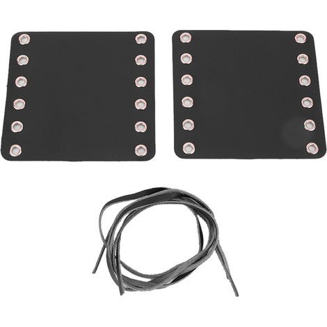 Couvre-poignées de guidon en cuir de moto Accessoires de modification de moto (noir) (1/5)