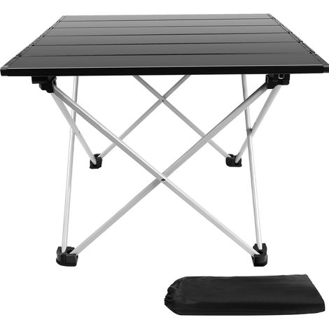 Table de camping en aluminium, pliable, imperméable, antirouille, résistante à la corrosion, adaptée aux pique-niques, jardins, randonnées, barbecues, taille: 40x35x32 cm