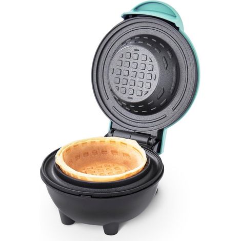 Gofrera,Mini máquina para hacer cuencos de gofre,Para cuencos de gofre,También para tortillas,Calentamiento rápido,Ideal para desayunos y postres (1/5)