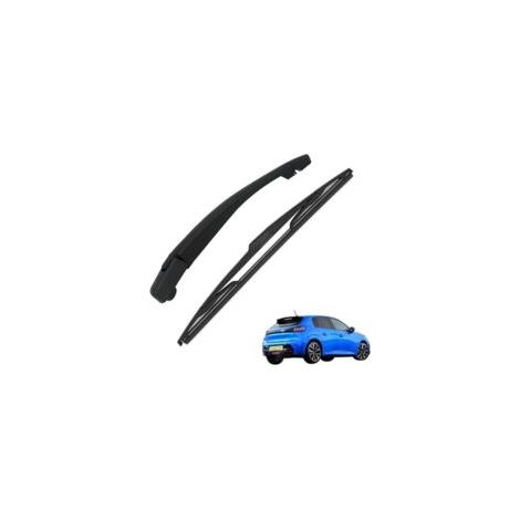 Geeignet für Lntyq Heckscheibenwischerarme und -blätter, Allwetter-Heckscheibenwischerarm-Set aus Naturkautschuk, kompatibel mit Peugeot 208 2013-2021.