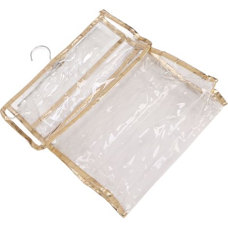 Pochette de toilette transparente étanche pour produits cosmétiques et lingerie, parfaite pour les déplacements et le rangement. (1/5)