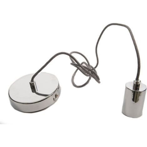 PORTA LAMPADA ARGENTO IRON PENDANT LIGHT