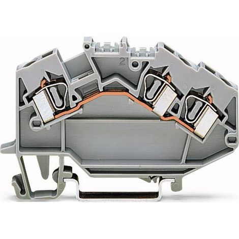 Connettore per barra di distribuzione a 3 fili 4mm2 grigio 781-631 topjobs (1/3)