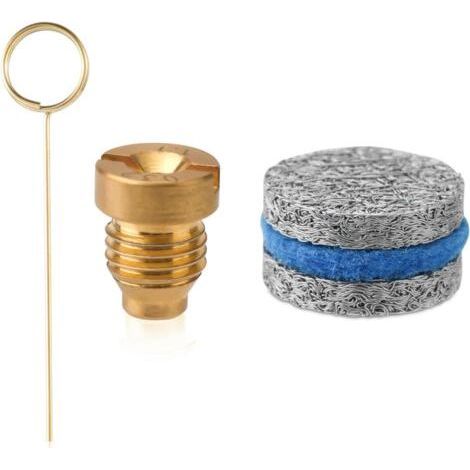 ALLIANDISBuse de Canon à Mousse Universelle de 1,1mm, Embouts de Buse Orifice de Canon à Mousse de 3000 PSI avec 2 Mailles de Fabricant Mousse Aiguille Nettoyage et Tampon Coton pour Lance Mousse Neig (1/5)