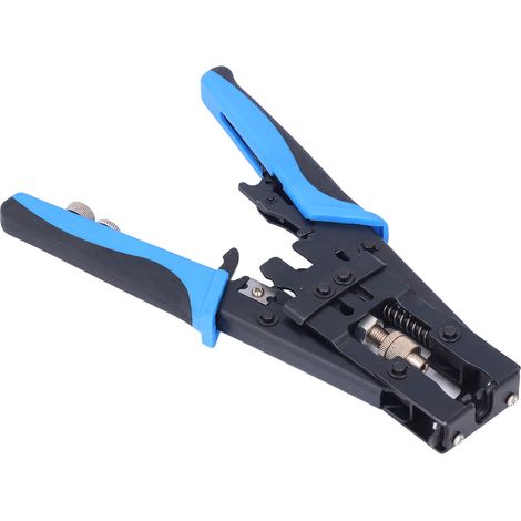 Pince à sertir universelle pour connecteurs F, BNC, RCA en acier et plastique durable
