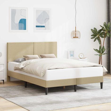 Estructura de cama Verde Claro Gris 120 x 190 cm Tela de Pana