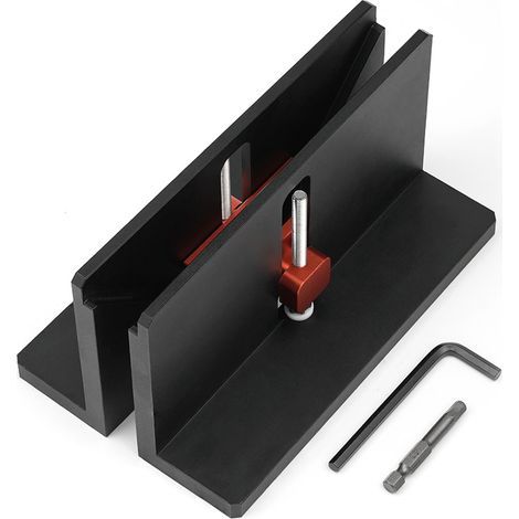 Établi d'onglets à angle droit en alliage d'aluminium pour cadres, tiroirs, queue droite, rainurage, tenon et mortaise, défonceuse, trimmer, outil bois multifacture