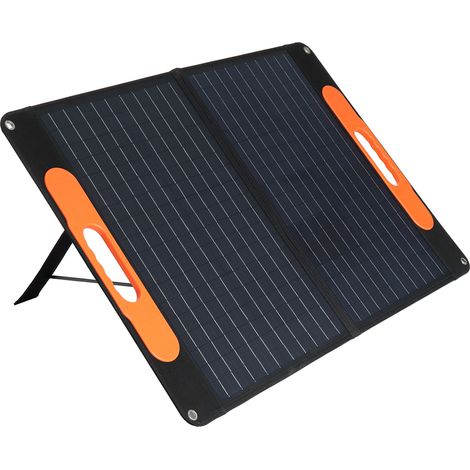 Panneau solaire pliable 60 W, générateur solaire portable avec poignée de transport pour camping-car, fourgonnette ou camping-car. (1/5)