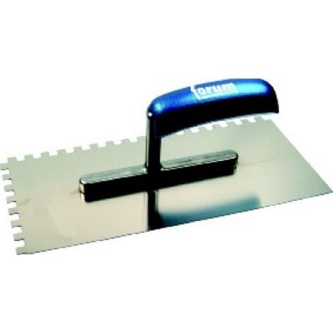 Spatola, Acciaio Inossidabile, Denti Quadrati, Denti: 10 X 10 Mm Dimensioni 280 X 130 Millimetri
