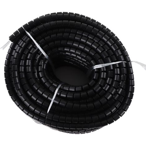 Gaine de protection pour câbles, résistante à l'usure, aux acides et aux alcalis, noire, diamètre 22 mm, longueur 50 m. (1/5)