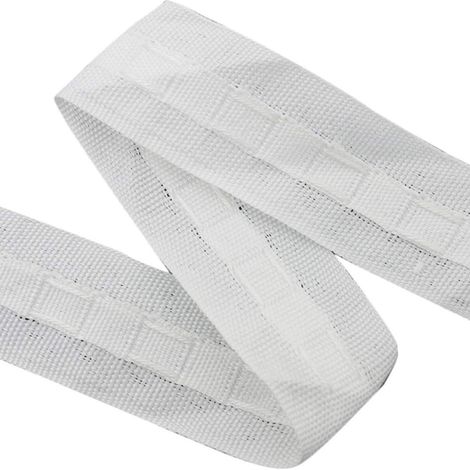 2,5 cm breites, gestricktes Gardinenabschlussband mit Faltenband (20 Stück) (1/5)