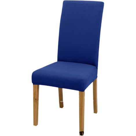 2 housses de chaise, imperméables, extensibles, en micro-suède, lavables, pour salle à manger, hôtels, mariages (1/5)