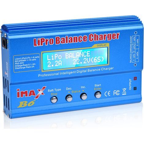 Chargeur d'équilibrage de batterie RC LiPo NiMH iMAX B6 neuf avec écran LCD numérique (1/3)