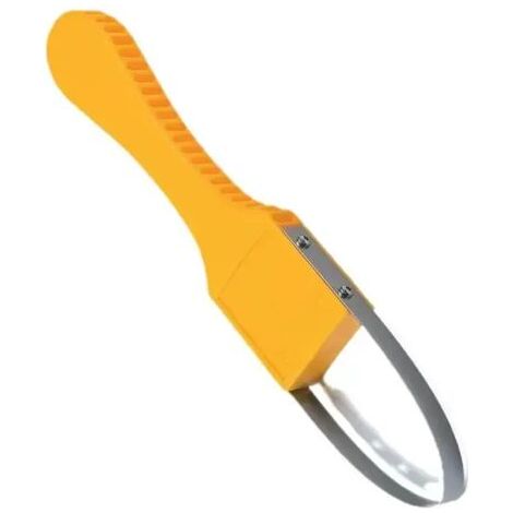 Paquete de 1 herramienta de plástico para jardín, desbrozadora de plástico, herramienta manual para desherbar, extractor de dientes de león, herramientas para dropshipping, color amarillo. (1/5)