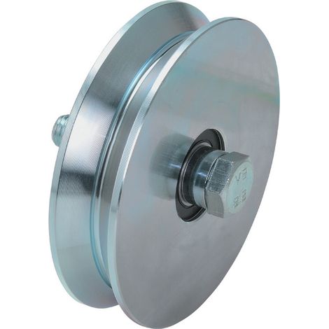 2PZ RUOTE X CANCELLO GOLA Y C/BULLONE 2 CUSCINETTI MM.160 (1/2)