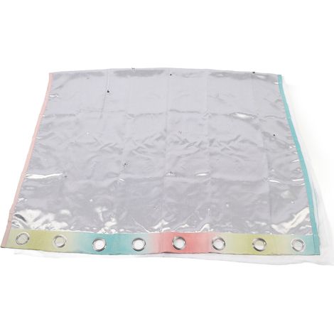 Rideaux à étoiles occultants pour chambre d'enfant, chambre de fille, salon, rideaux à étoiles colorés à double couche, 1 panneau (53 po L x 85 po H, rose) (1/5)