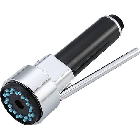 Tête de pulvérisation rétractable pour robinet cuisine universelle 1/2 pouce finition chrome (1/5)