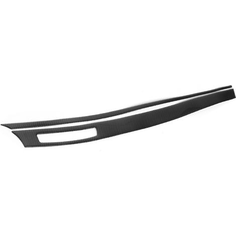 2-teilige Armaturenbrettabdeckung, Mittelkonsolenverkleidung, Carbonfaser, passend für Mitsubishi Lancer 08–16, Linkslenker (1/5)
